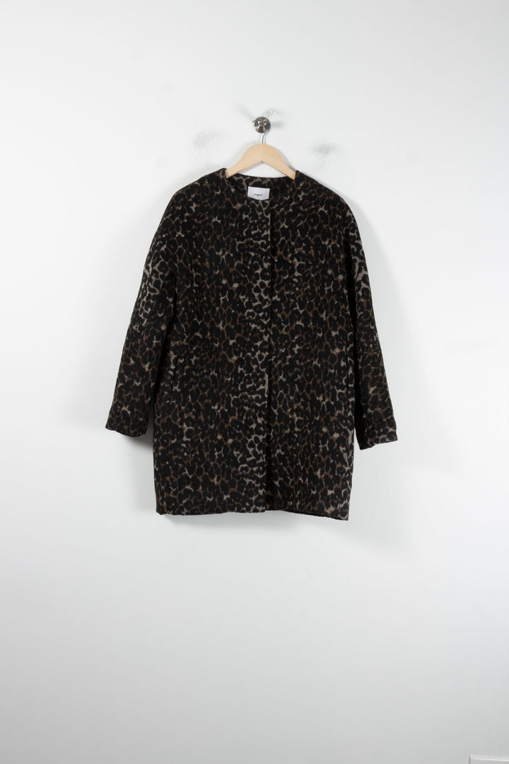 Manteau Léopard Marron et Noir - Taille M/38 de la marque Suncoo | PARAD87261 - Vendu par Paradigme - Image 2