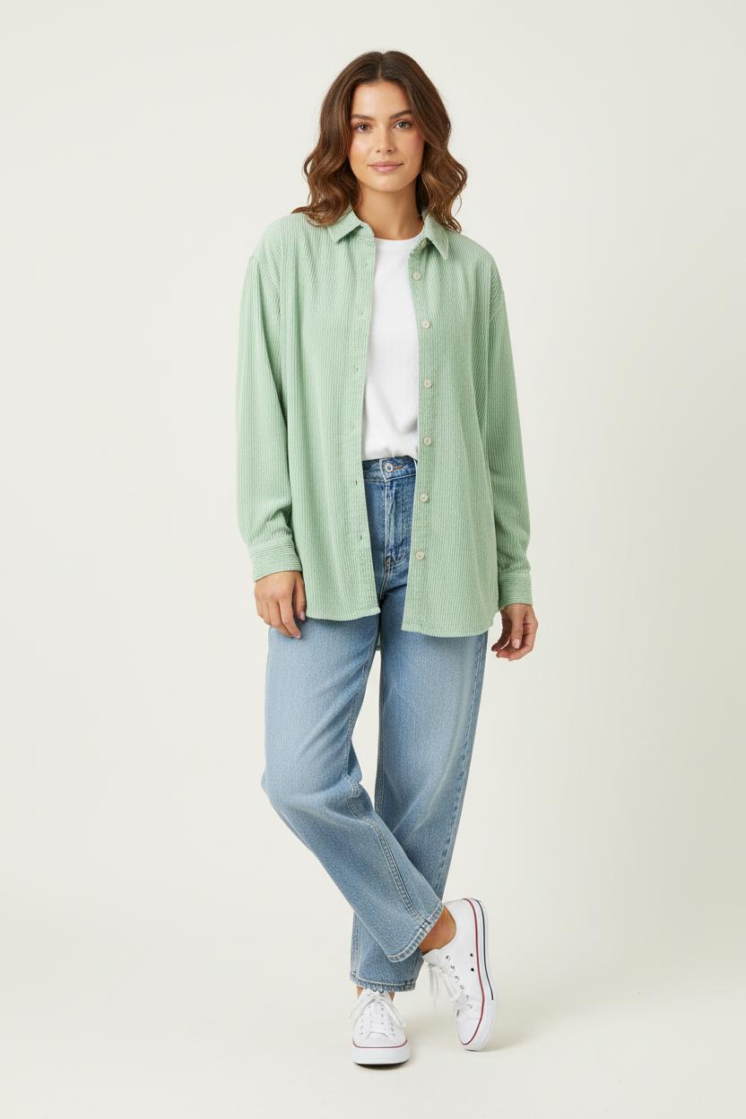 Surchemise Verte - Taille M/38 de la marque American Vintage | PARAD87263 - Vendu par Paradigme - Image 1