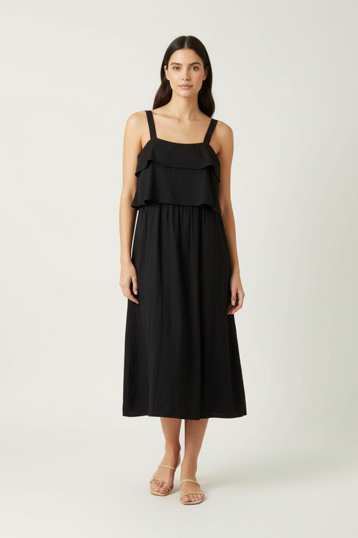 Robe Midi Noire - Taille S/36 de la marque Sézane | PARAD87268 - Vendu par Paradigme - Image 1