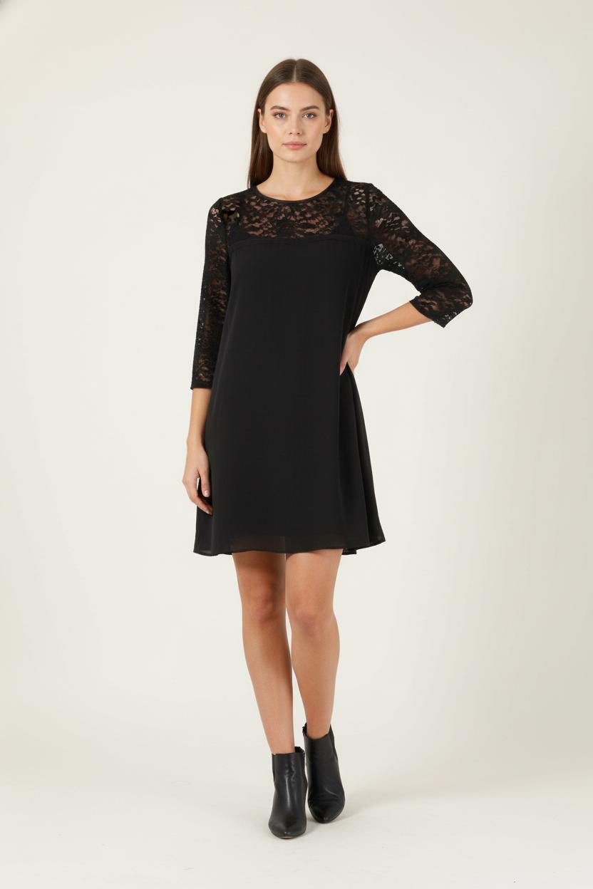 Robe Droite Noire - Taille S/36 de la marque Kookai | PARAD87270 - Vendu par Paradigme - Image 1