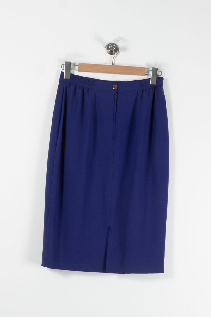 Jupe Droite Bleue - Taille L/40 de la marque Weill | PARAD87272 - Vendu par Paradigme - Image 4