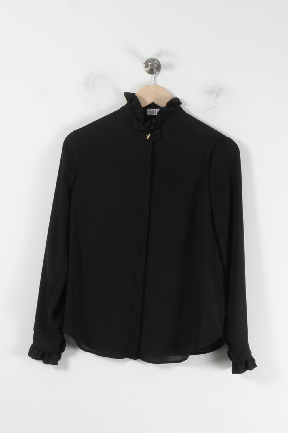 Blouse Noire - Taille S/36 de la marque Claudie Pierlot | PARAD87282 - Vendu par Paradigme - Image 2