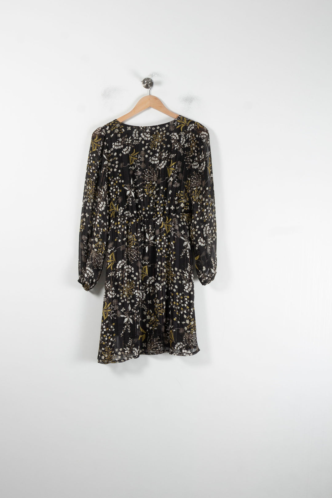 Robe Fleurie Noire et Blanche - Taille XS/34 de la marque IKKS | PARAD87313 - Vendu par Paradigme - Image 4