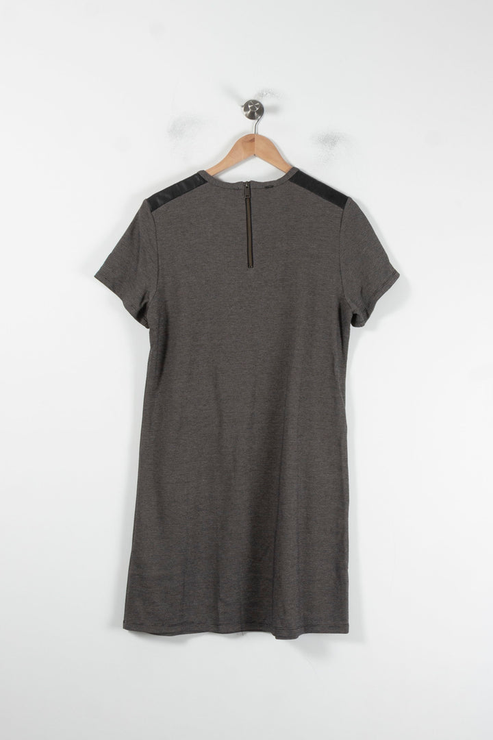 Robe T-shirt Grise et Noire - Taille L/40 de la marque IKKS | PARAD87320 - Vendu par Paradigme - Image 4