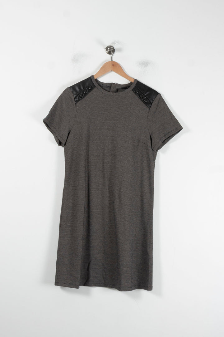 Robe T-shirt Grise et Noire - Taille L/40 de la marque IKKS | PARAD87320 - Vendu par Paradigme - Image 2