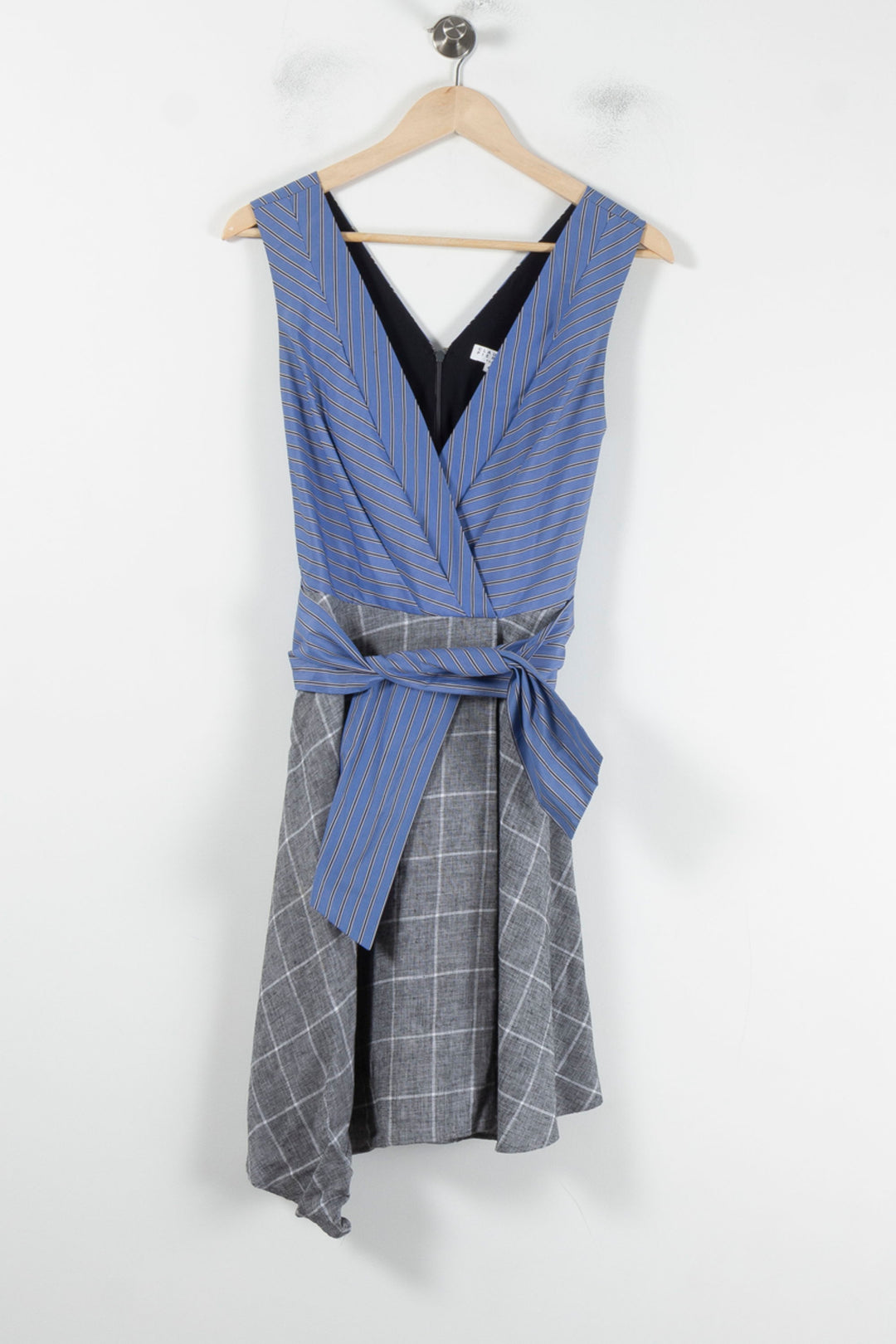 Robe Midi Bleue et Grise - Taille L/40 de la marque Claudie Pierlot | PARAD87322 - Vendu par Paradigme - Image 2