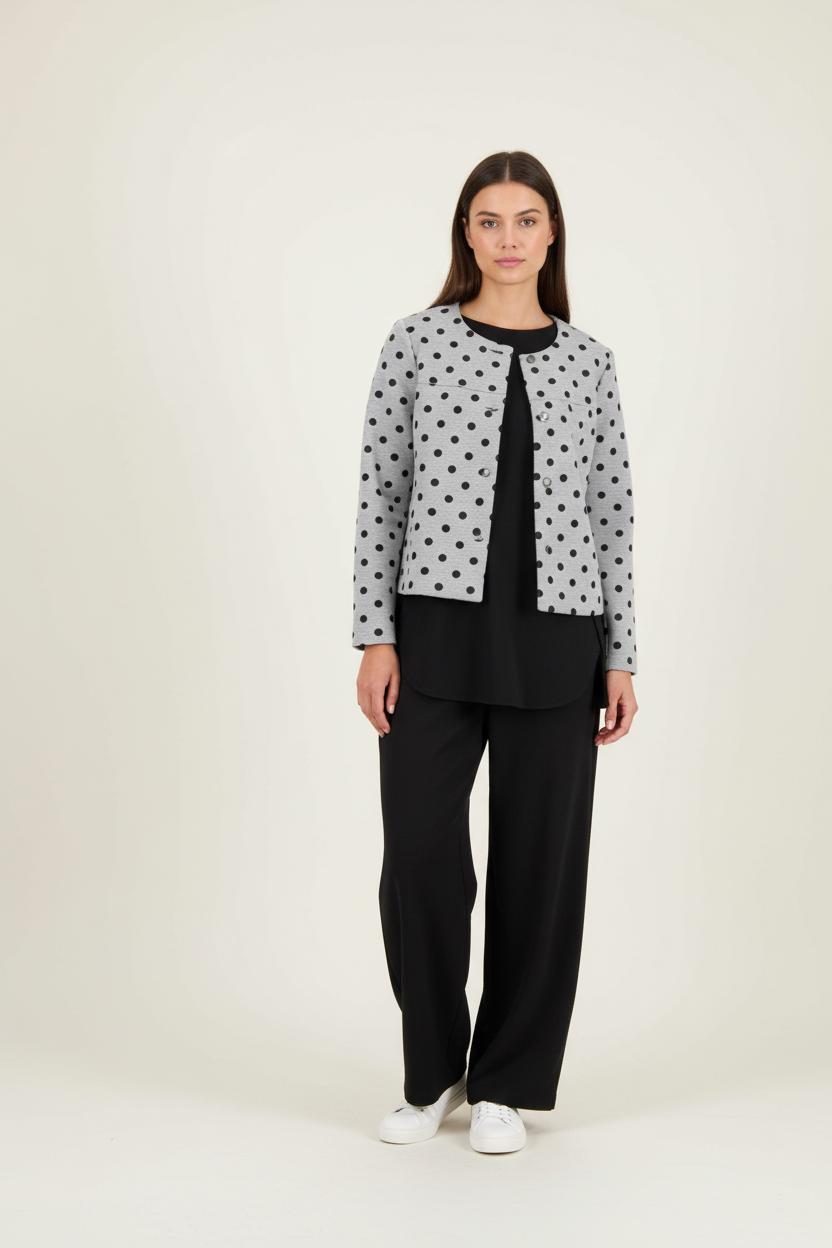 Veste Grise et Noire - Taille M/38 de la marque FRNCH | PARAD87332 - Vendu par Paradigme - Image 1