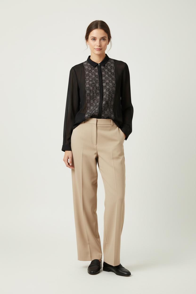 Chemise Noire et Grise - Taille S/36 de la marque The Kooples | PARAD87337 - Vendu par Paradigme - Image 1