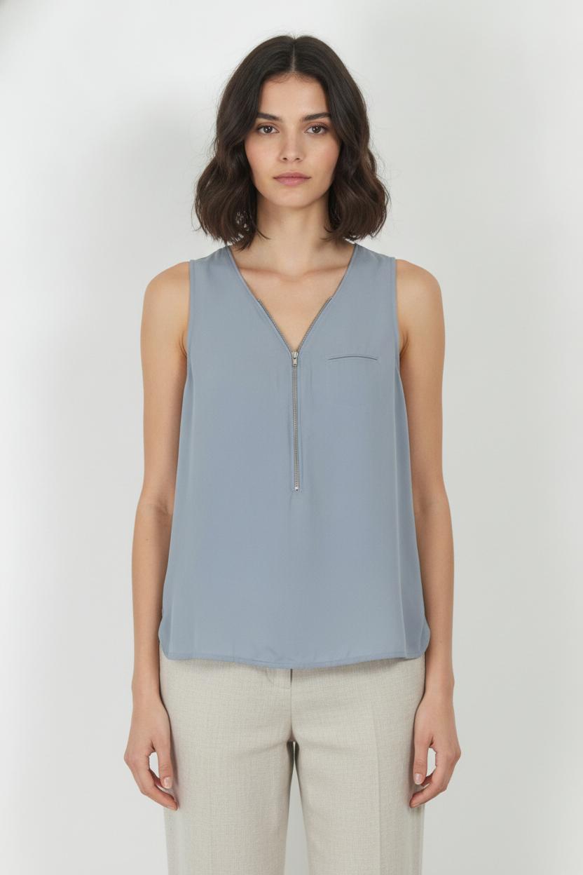 Débardeur Gris - Taille S/36 de la marque The Kooples - Sport | PARAD87340 - Vendu par Paradigme - Image 1
