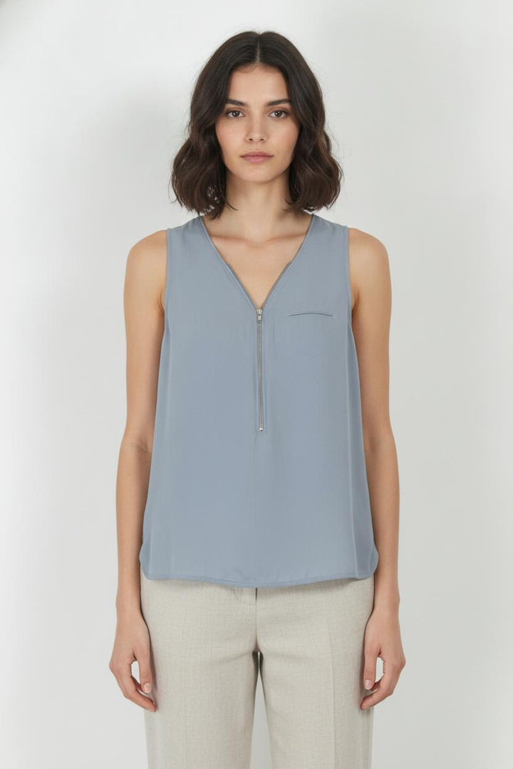 Débardeur Gris - Taille S/36 de la marque The Kooples - Sport | PARAD87340 - Vendu par Paradigme - Image 1