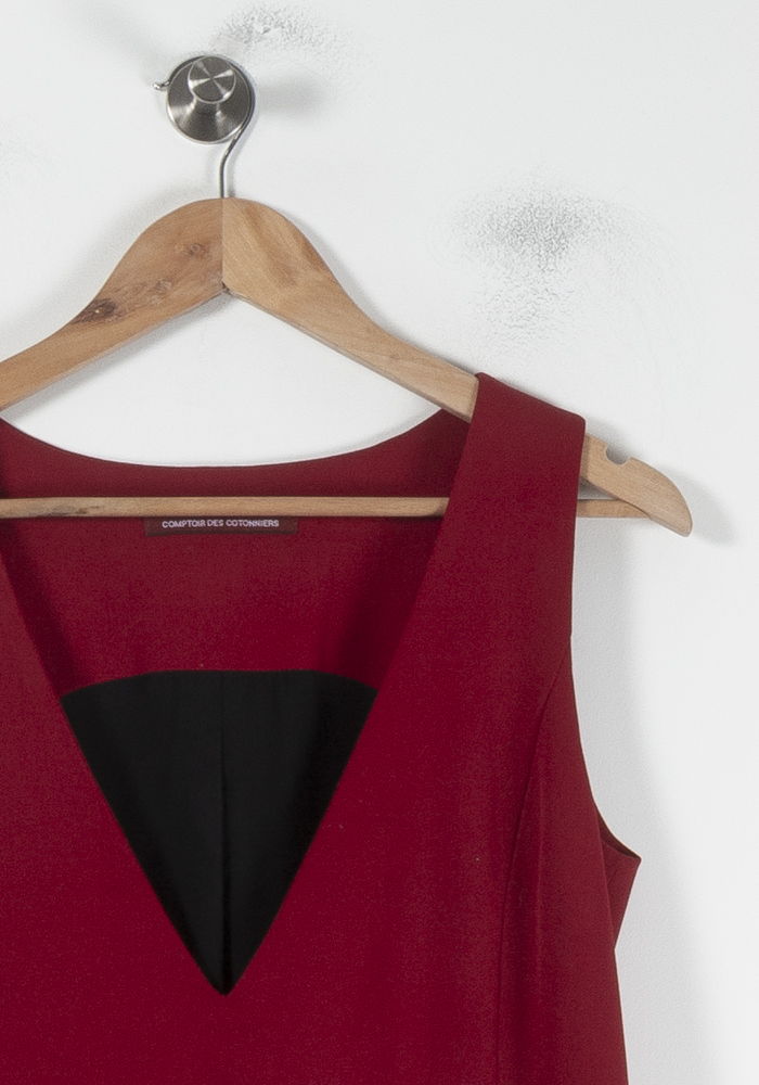 Robe Sans Manches Bordeaux - Taille M/38 de la marque Comptoir des Cotonniers | PARAD87342 - Vendu par Paradigme - Image 3