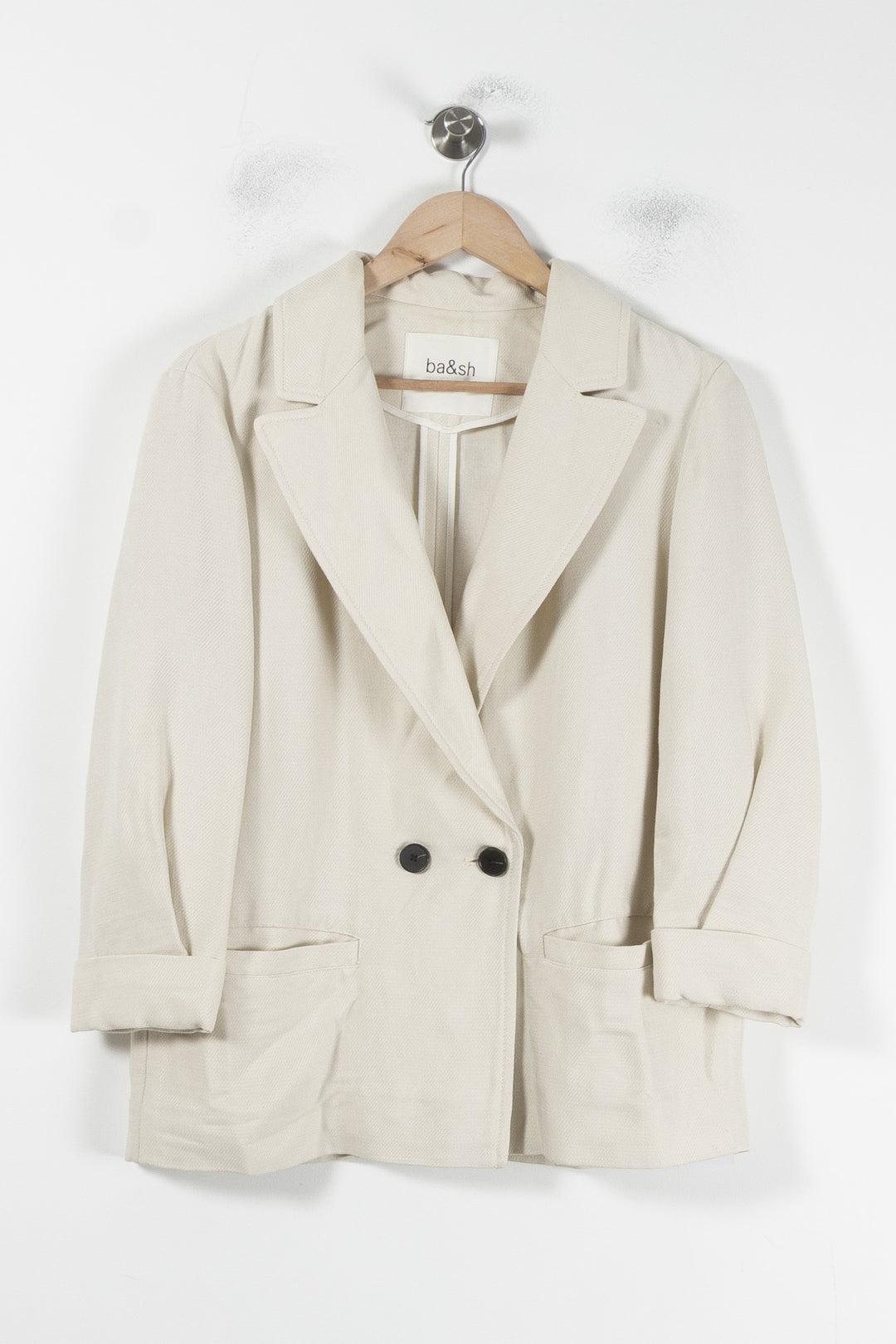 Blazer Blanc - Taille S/36 de la marque ba&sh | PARAD87345 - Vendu par Paradigme - Image 2