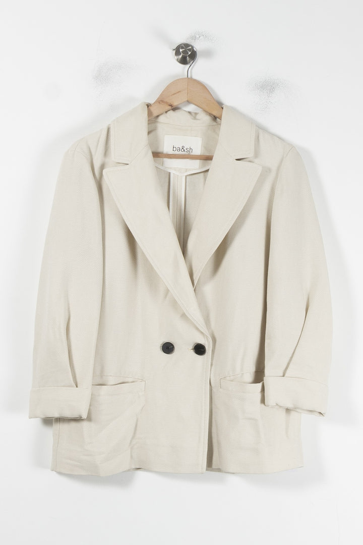 Blazer Blanc - Taille S/36 de la marque ba&sh | PARAD87345 - Vendu par Paradigme - Image 2