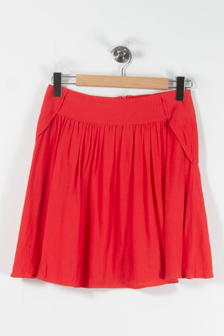 Jupe Plissée Rouge - Taille XS/34 de la marque ba&sh | PARAD87347 - Vendu par Paradigme - Image 2