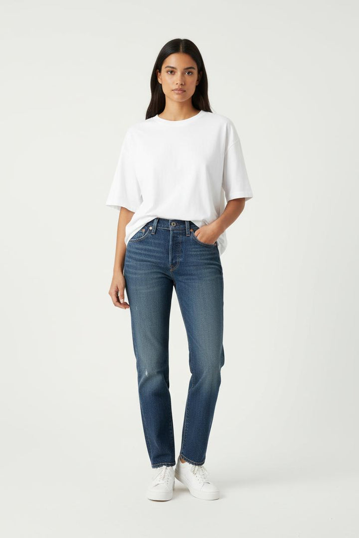 Jean Droit Bleu - Taille S/36 de la marque Levi's | PARAD87352 - Vendu par Paradigme - Image 1