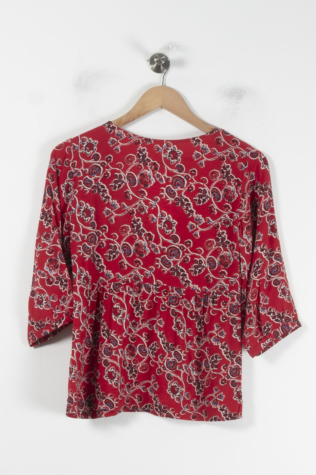 Blouse Rouge - Taille XS/34 de la marque ba&sh | PARAD87356 - Vendu par Paradigme - Image 4
