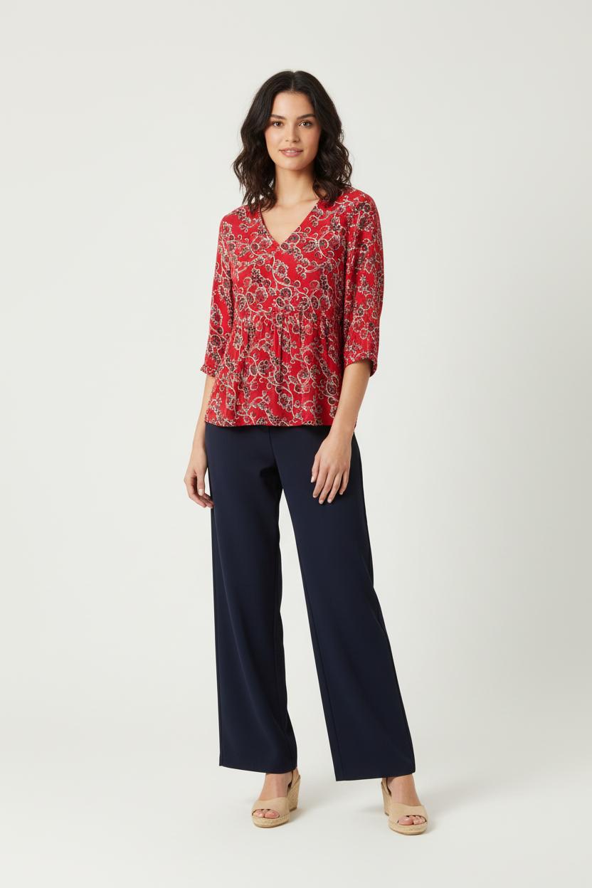 Blouse Rouge - Taille XS/34 de la marque ba&sh | PARAD87356 - Vendu par Paradigme - Image 1