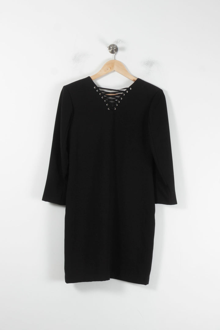 Robe Midi Noire - Taille XXS/32 de la marque The Kooples | PARAD87360 - Vendu par Paradigme - Image 4