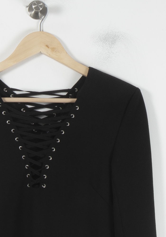 Robe Midi Noire - Taille XXS/32 de la marque The Kooples | PARAD87360 - Vendu par Paradigme - Image 3