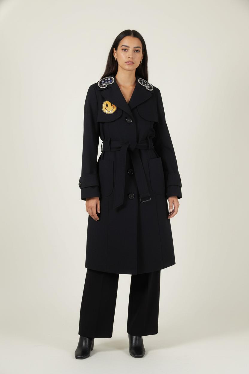 Trench Bleu - Taille M/38 de la marque Manoush | PARAD87362 - Vendu par Paradigme - Image 1