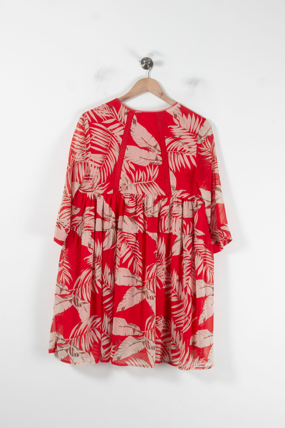 Robe Courte Rouge et Beige - Taille S/36 de la marque Grace & Mila | PARAD87363 - Vendu par Paradigme - Image 2