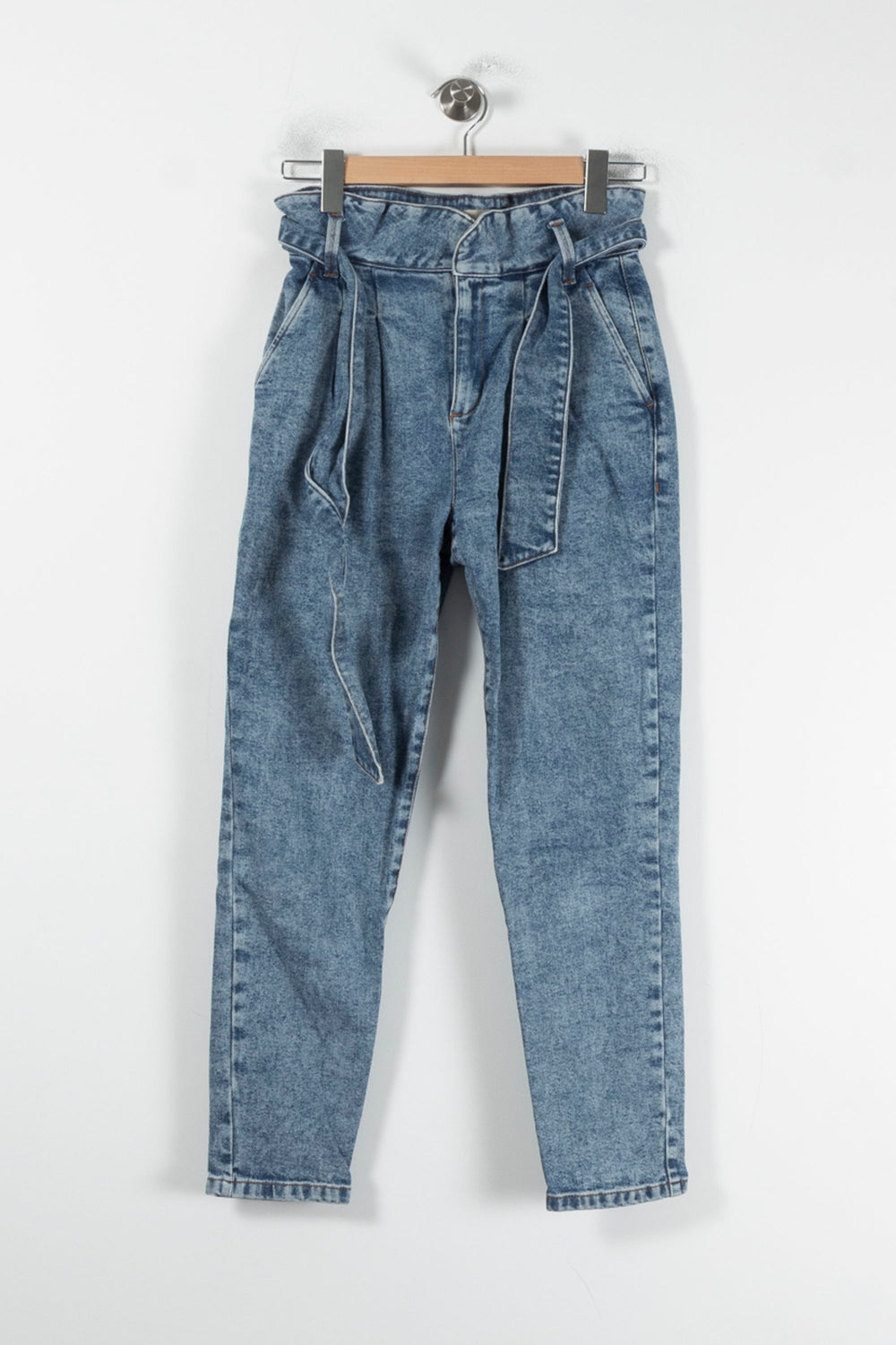 Jean Taille Haute Bleu - Taille XS/34 de la marque Sézane | PARAD87378 - Vendu par Paradigme - Image 2