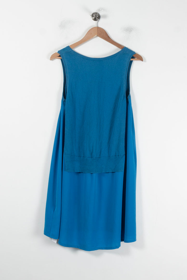 Robe Sans Manches Bleue - Taille L/40 de la marque Claudie Pierlot | PARAD87384 - Vendu par Paradigme - Image 4