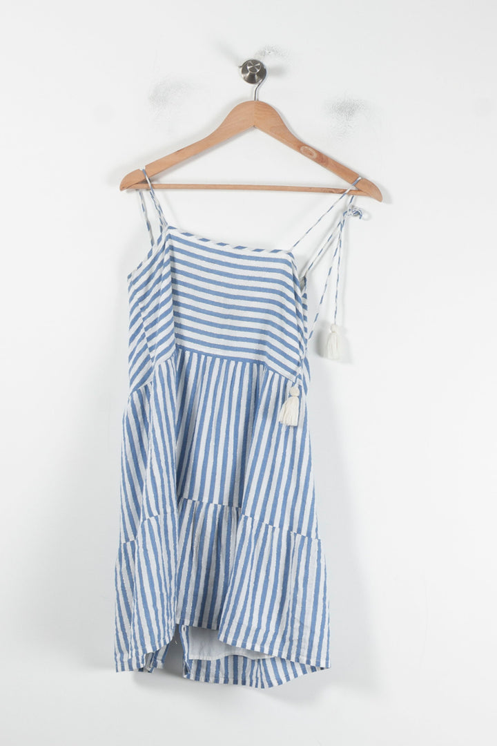 Robe Courte Bleu et Blanche - Taille S/36 de la marque Sézane | PARAD87387 - Vendu par Paradigme - Image 4