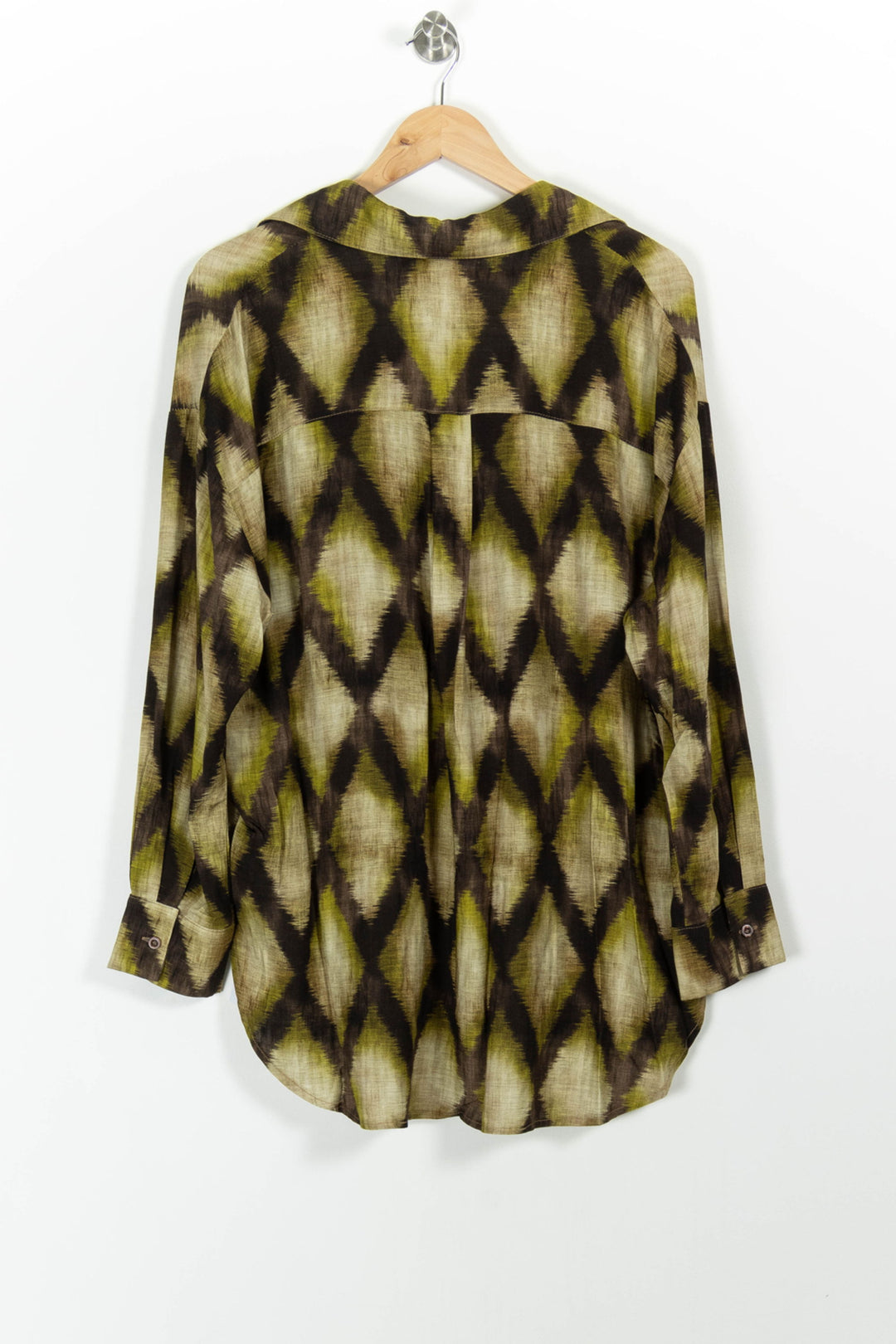 Chemise Verte et Marron - Taille S/36 de la marque La Fée Maraboutée | PARAD87388 - Vendu par Paradigme - Image 4