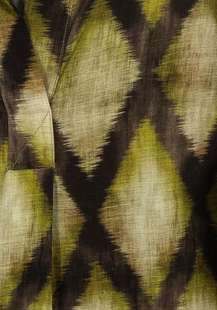 Chemise Verte et Marron - Taille S/36 de la marque La Fée Maraboutée | PARAD87388 - Vendu par Paradigme - Image 3