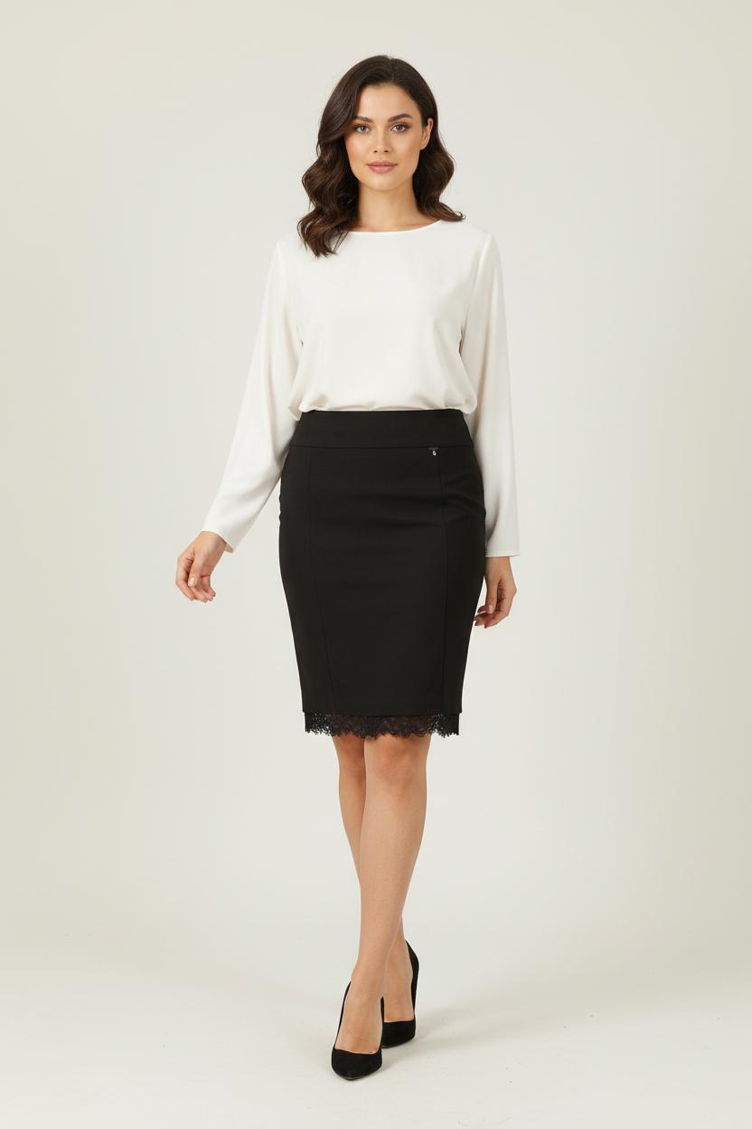 Jupe Crayon Noire - Taille L/40 de la marque Liu Jo | PARAD87414 - Vendu par Paradigme - Image 1