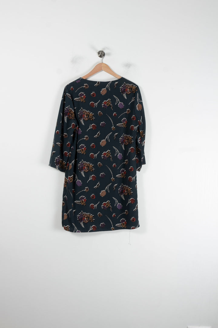 Robe Fleurie Verte - Taille L/40 de la marque La Fée Maraboutée | PARAD87422 - Vendu par Paradigme - Image 4