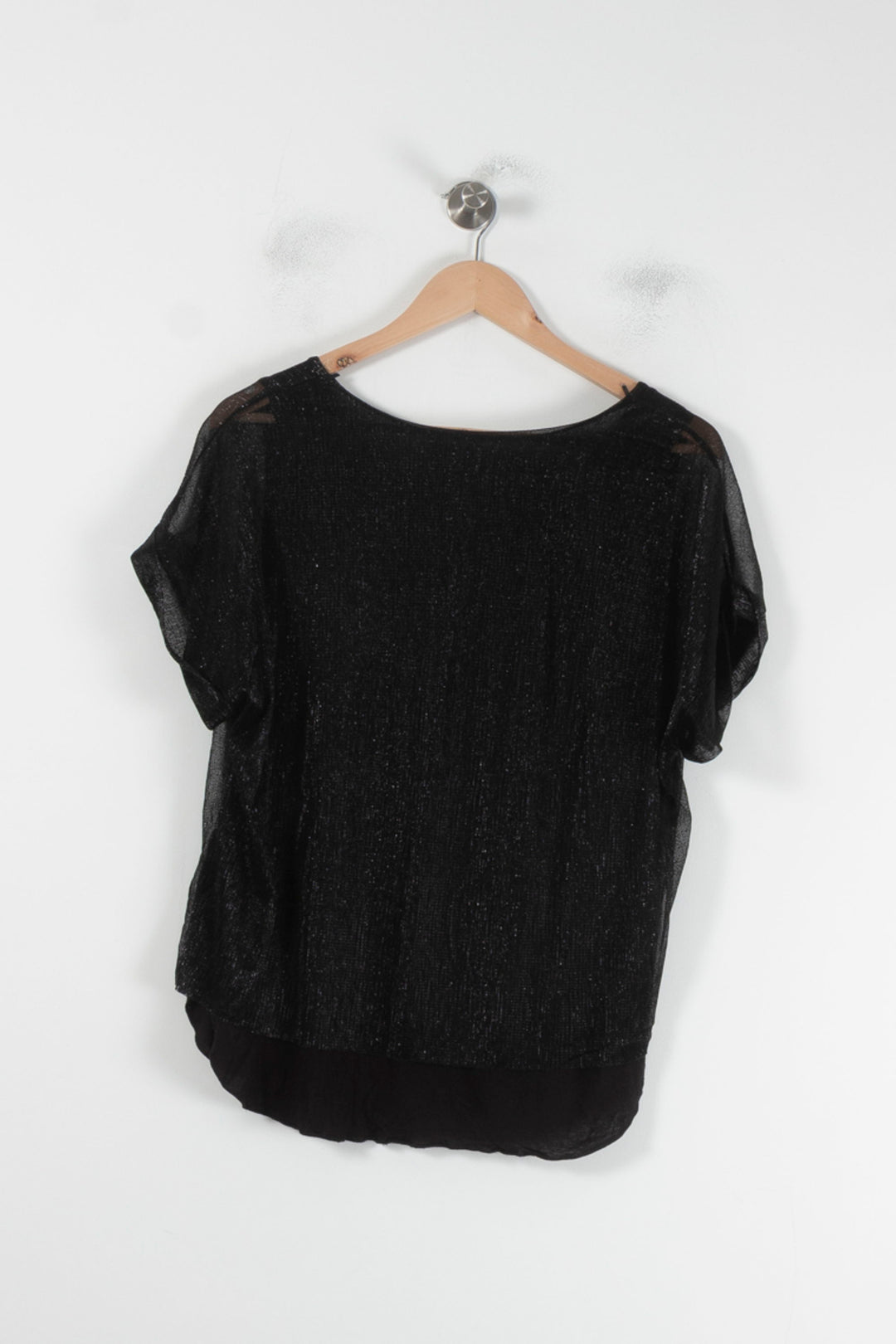 Blouse Noire - Taille S/36 de la marque La Fée Maraboutée | PARAD87424 - Vendu par Paradigme - Image 4