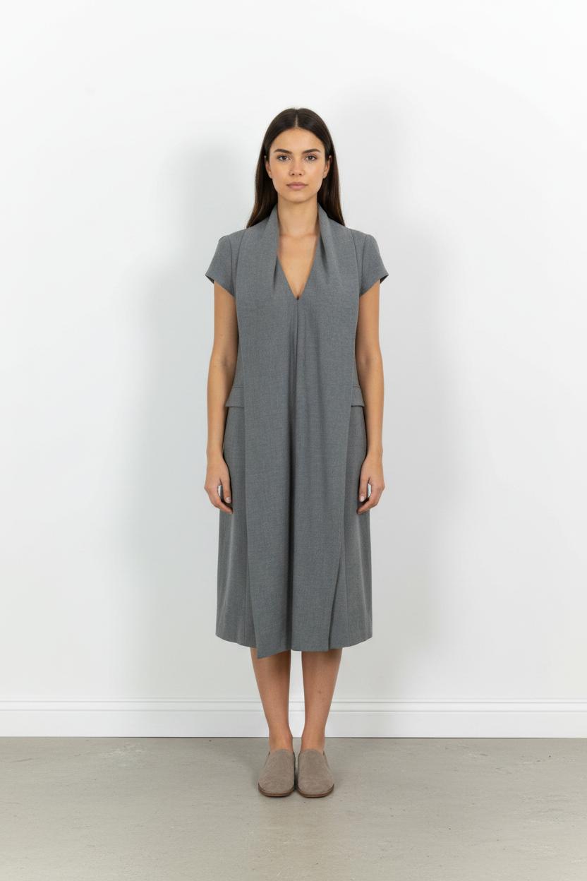 Robe Midi Grise - Taille M/38 de la marque Liu Jo | PARAD87427 - Vendu par Paradigme - Image 1