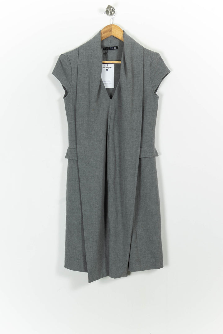 Robe Midi Grise - Taille M/38 de la marque Liu Jo | PARAD87427 - Vendu par Paradigme - Image 2