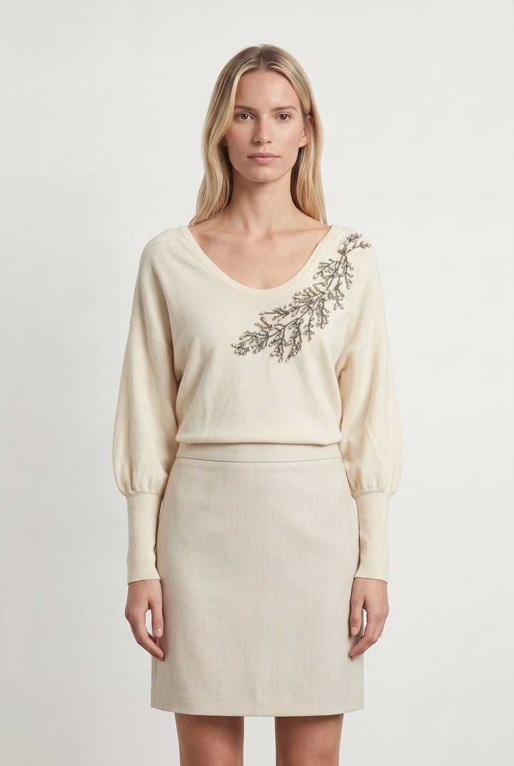 Pull Beige - Taille XS/34 de la marque ba&sh | PARAD87429 - Vendu par Paradigme - Image 1