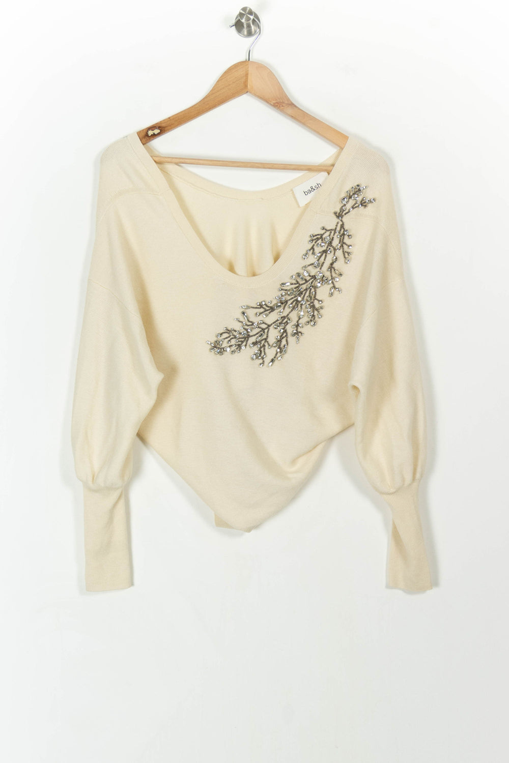 Pull Beige - Taille XS/34 de la marque ba&sh | PARAD87429 - Vendu par Paradigme - Image 2