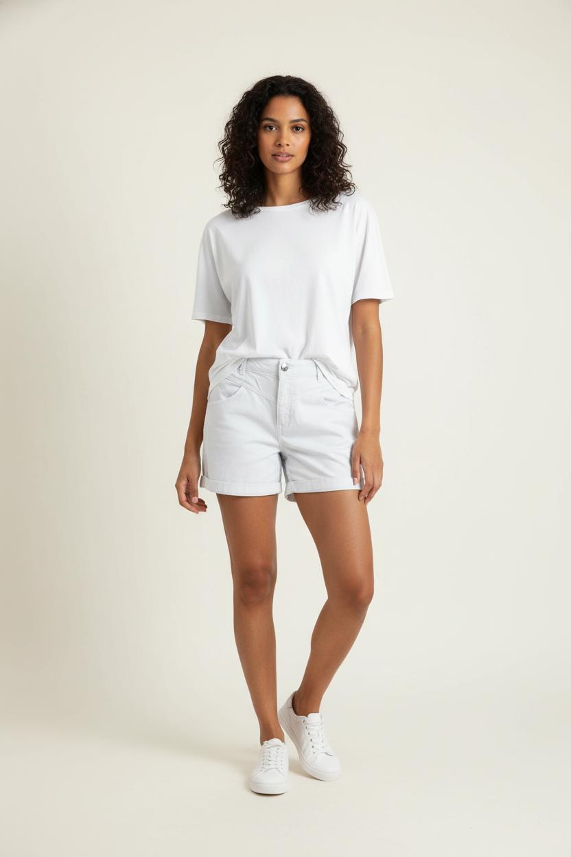 Short Blanc - Taille M/38 de la marque Caroll | PARAD87431 - Vendu par Paradigme - Image 1