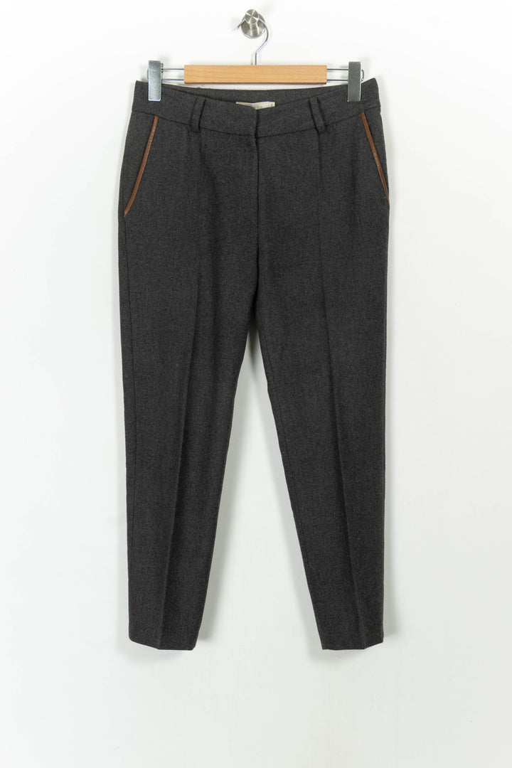 Pantalon Gris - Taille M/38 de la marque Sandro | PARAD87432 - Vendu par Paradigme - Image 2