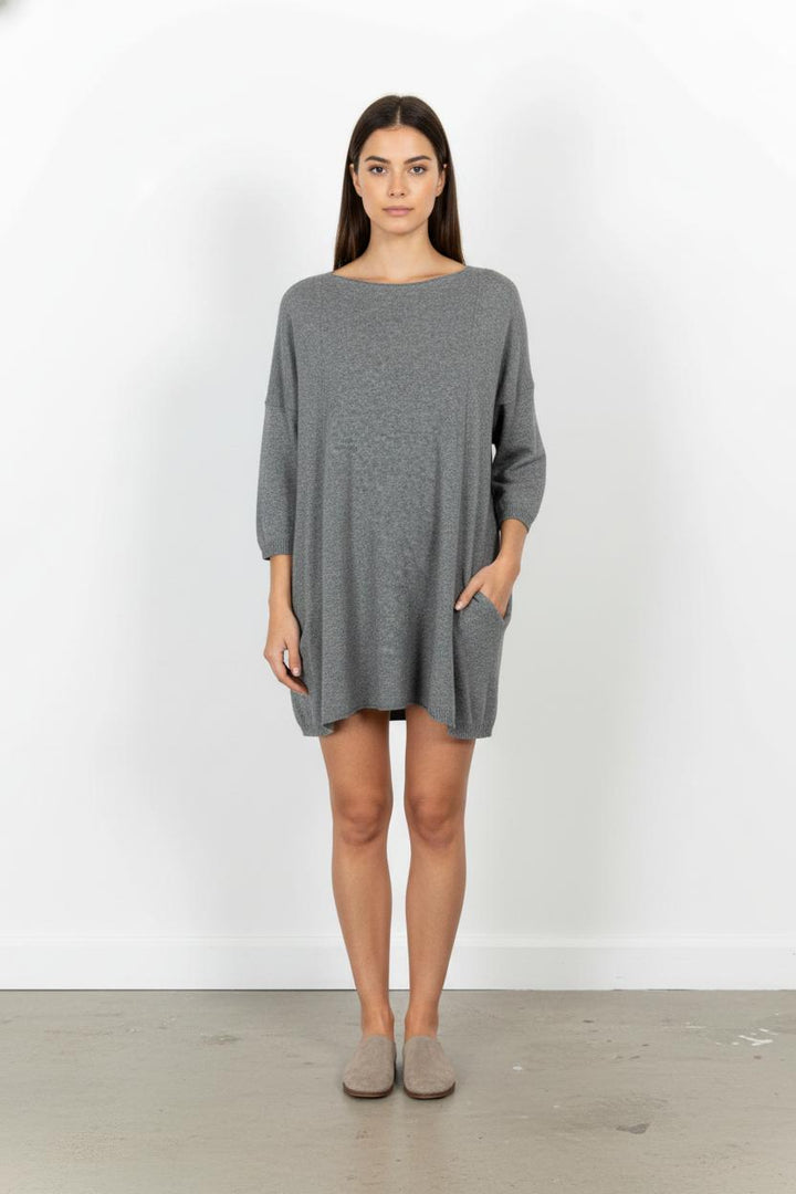 Robe Pull Grise - Taille S/36 de la marque La Fée Maraboutée | PARAD87433 - Vendu par Paradigme - Image 1