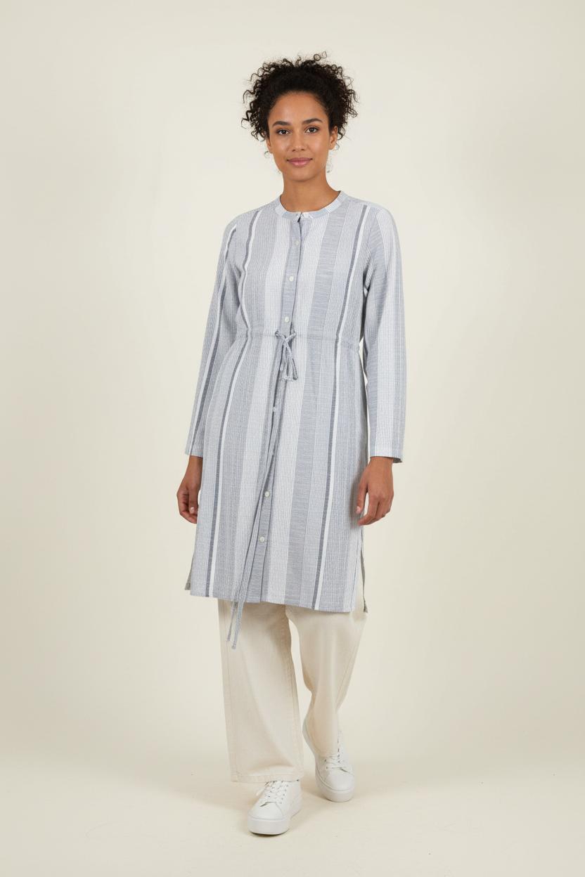 Robe Chemise Bleu et Blanc - Taille S/36 de la marque Filippa K | PARAD87436 - Vendu par Paradigme - Image 1