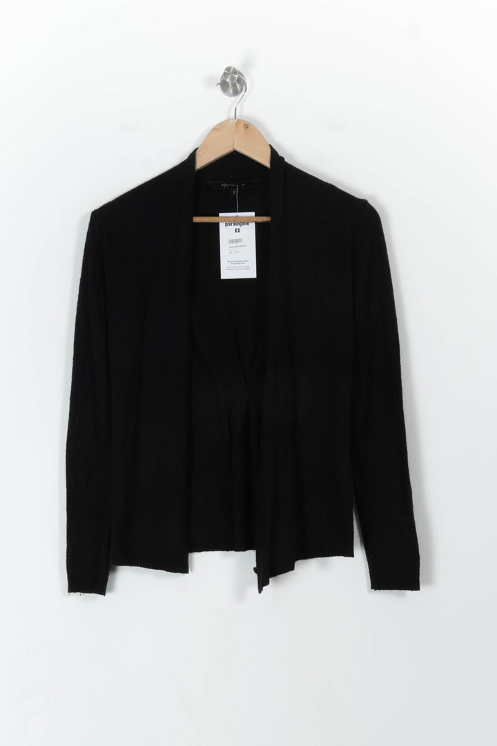 Cardigan Noir - Taille M/38 de la marque La Fée Maraboutée | PARAD87437 - Vendu par Paradigme - Image 2