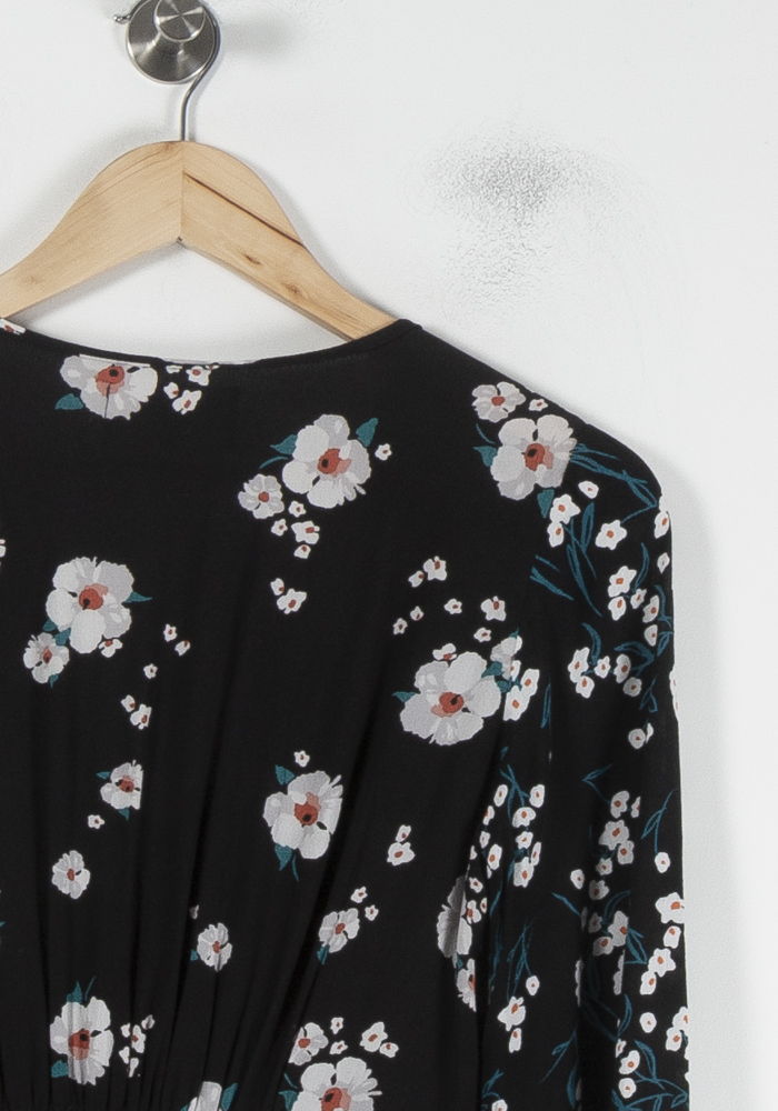 Robe Fleurie Noire - Taille XS/34 de la marque ba&sh | PARAD87439 - Vendu par Paradigme - Image 3