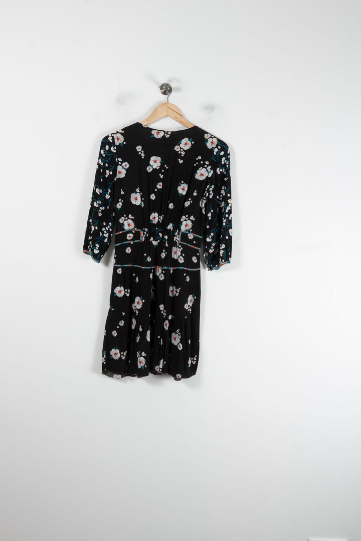 Robe Fleurie Noire - Taille XS/34 de la marque ba&sh | PARAD87439 - Vendu par Paradigme - Image 2