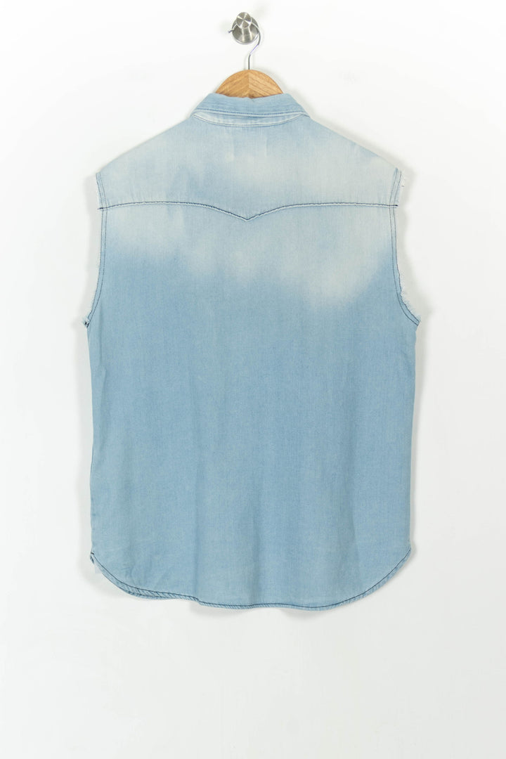 Gilet Sans Manches Bleu - Taille M/38 de la marque ba&sh | PARAD87442 - Vendu par Paradigme - Image 4