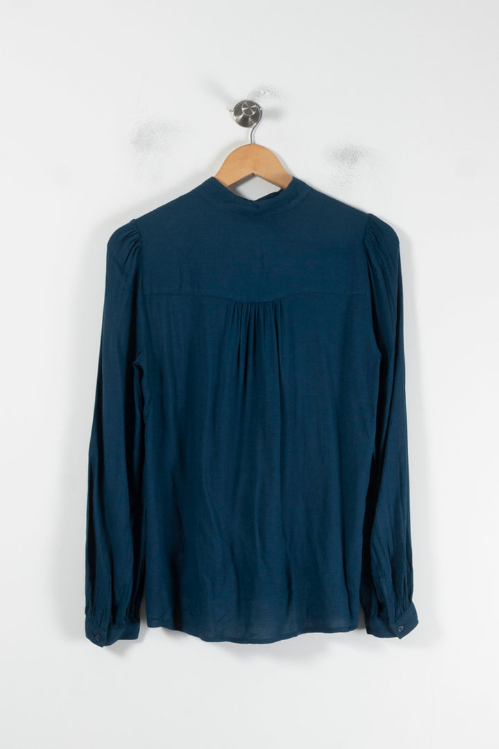 Blouse Bleue - Taille S/36 de la marque Caroll | PARAD87443 - Vendu par Paradigme - Image 4