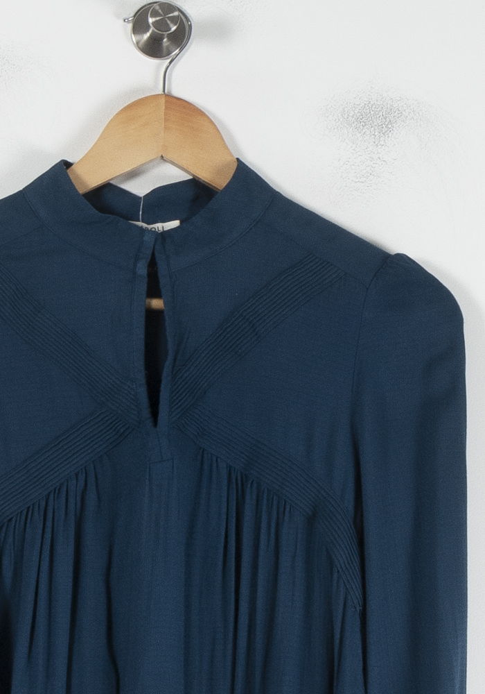 Blouse Bleue - Taille S/36 de la marque Caroll | PARAD87443 - Vendu par Paradigme - Image 3