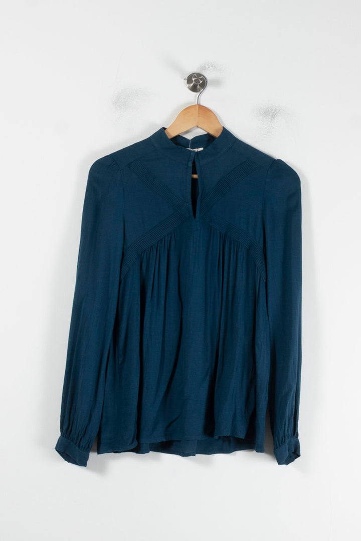 Blouse Bleue - Taille S/36 de la marque Caroll | PARAD87443 - Vendu par Paradigme - Image 2
