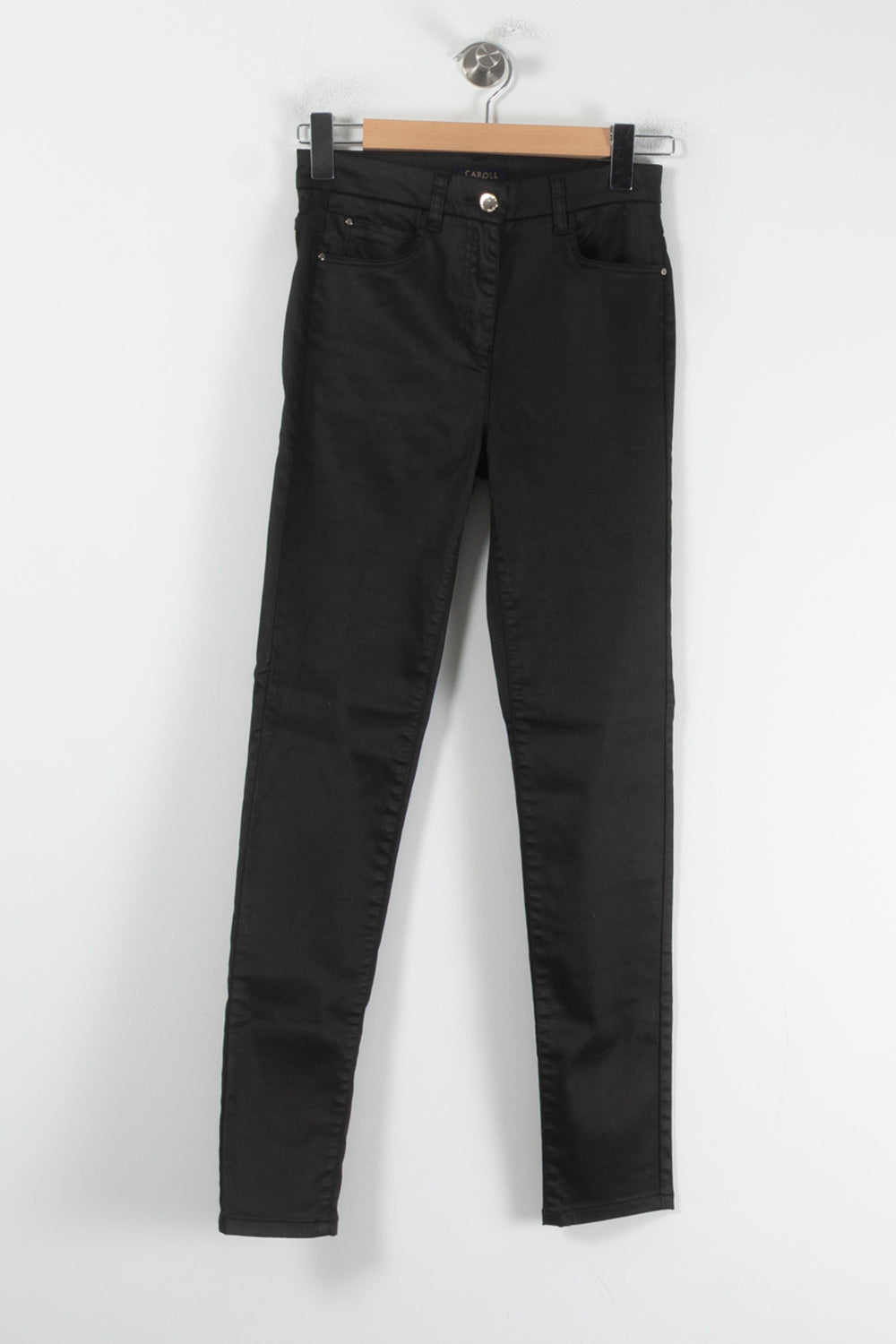 Jean Slim Noir - Taille S/36 de la marque Caroll | PARAD87444 - Vendu par Paradigme - Image 2