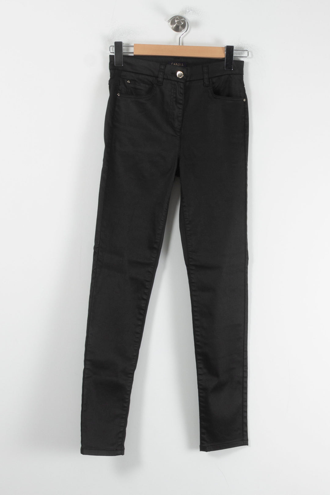 Jean Slim Noir - Taille S/36 de la marque Caroll | PARAD87444 - Vendu par Paradigme - Image 2
